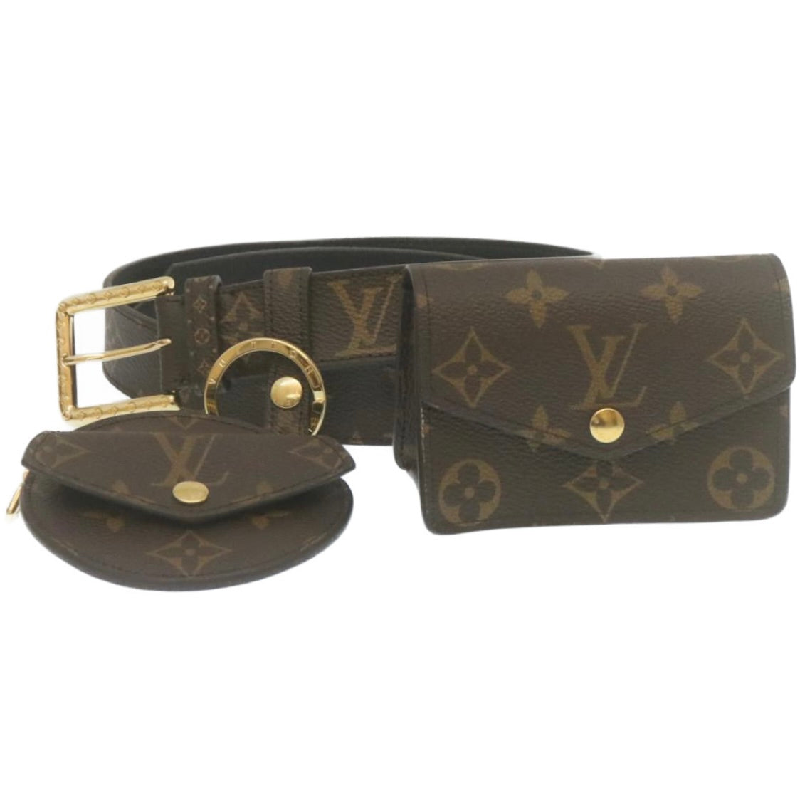 LOUIS VUITTON Monogram Ceinture Daily Multi Pocket Waist Bag M0236Y Auth ai676SAM
