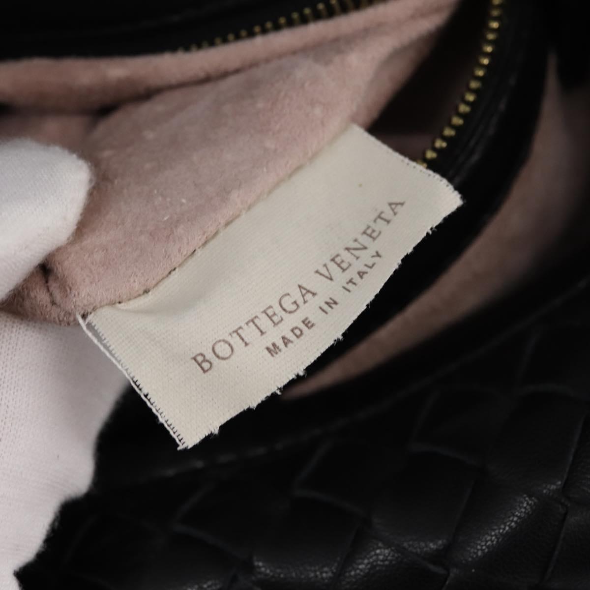 BOTTEGA VENETA INTRECCIATO Hobo Bag Leather Outlet Black 115653 Auth TR117