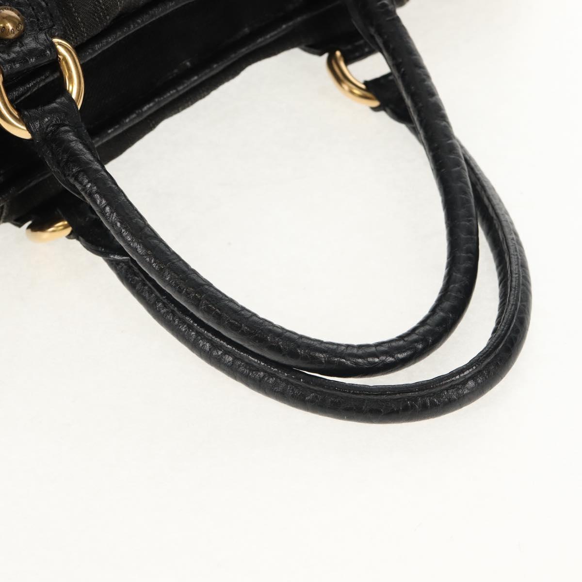 LOUIS VUITTON Monogram Denim Neo Cabby MM Bag 2way Black M95351 LV Auth TR157