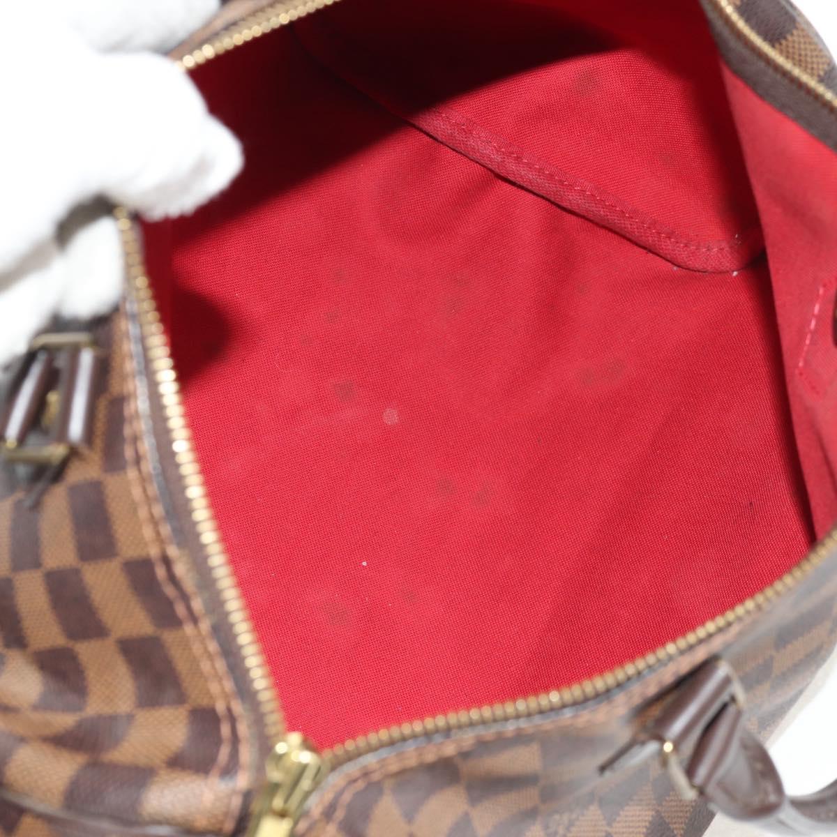 LOUIS VUITTON Damier Ebene Speedy 30 Hand Bag N41364 LV Auth TR176