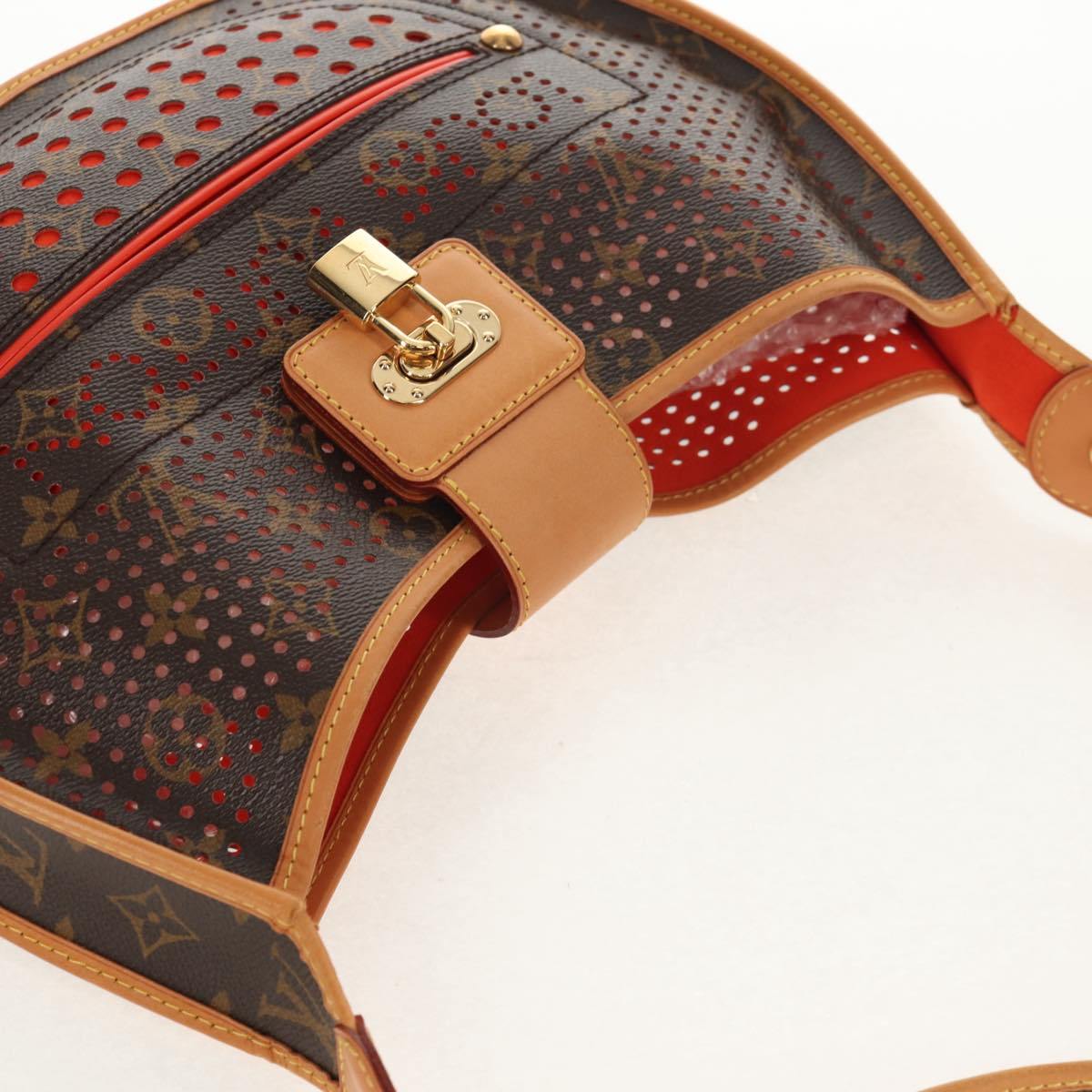 LOUIS VUITTON Monogram Perfo Dumi Lynne Shoulder Bag M95178 LV Auth TR185