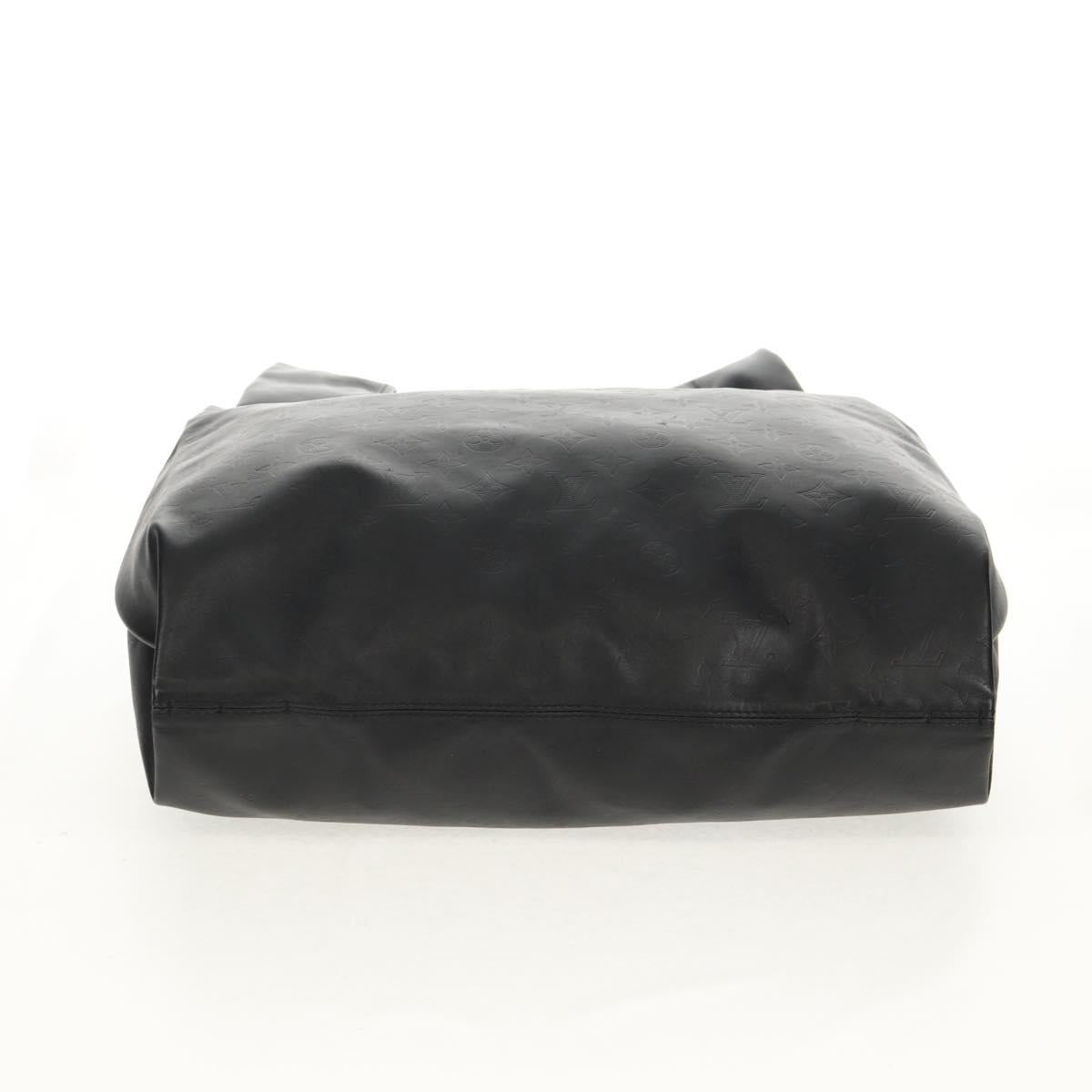 LOUIS VUITTON Monogram Shadow Tote Bag Black M43679 LV Auth TR218