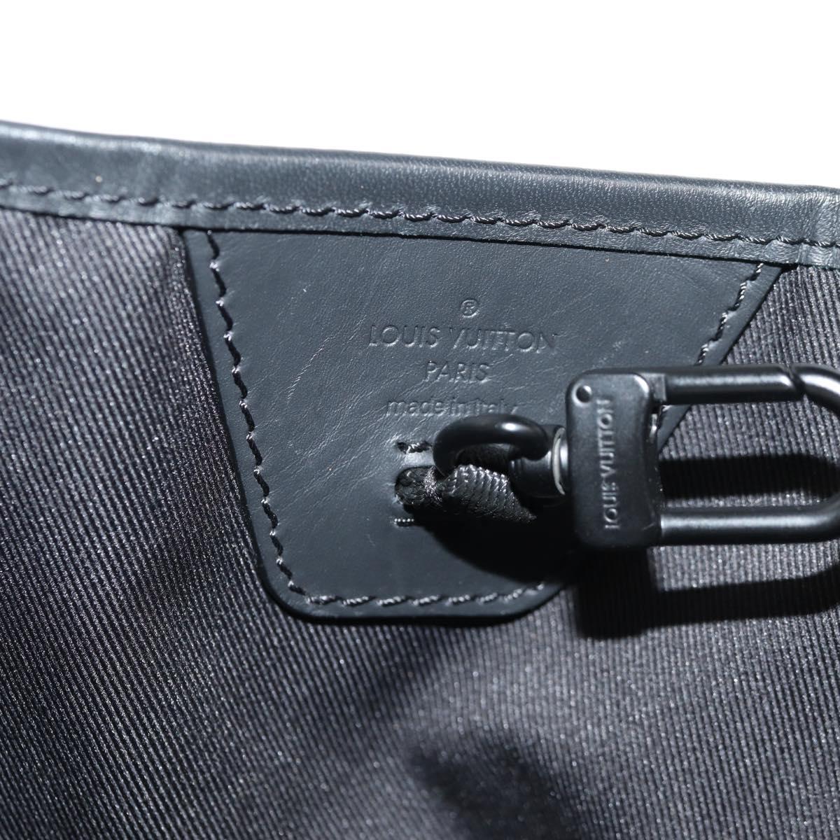 LOUIS VUITTON Monogram Shadow Tote Bag Black M43679 LV Auth TR218