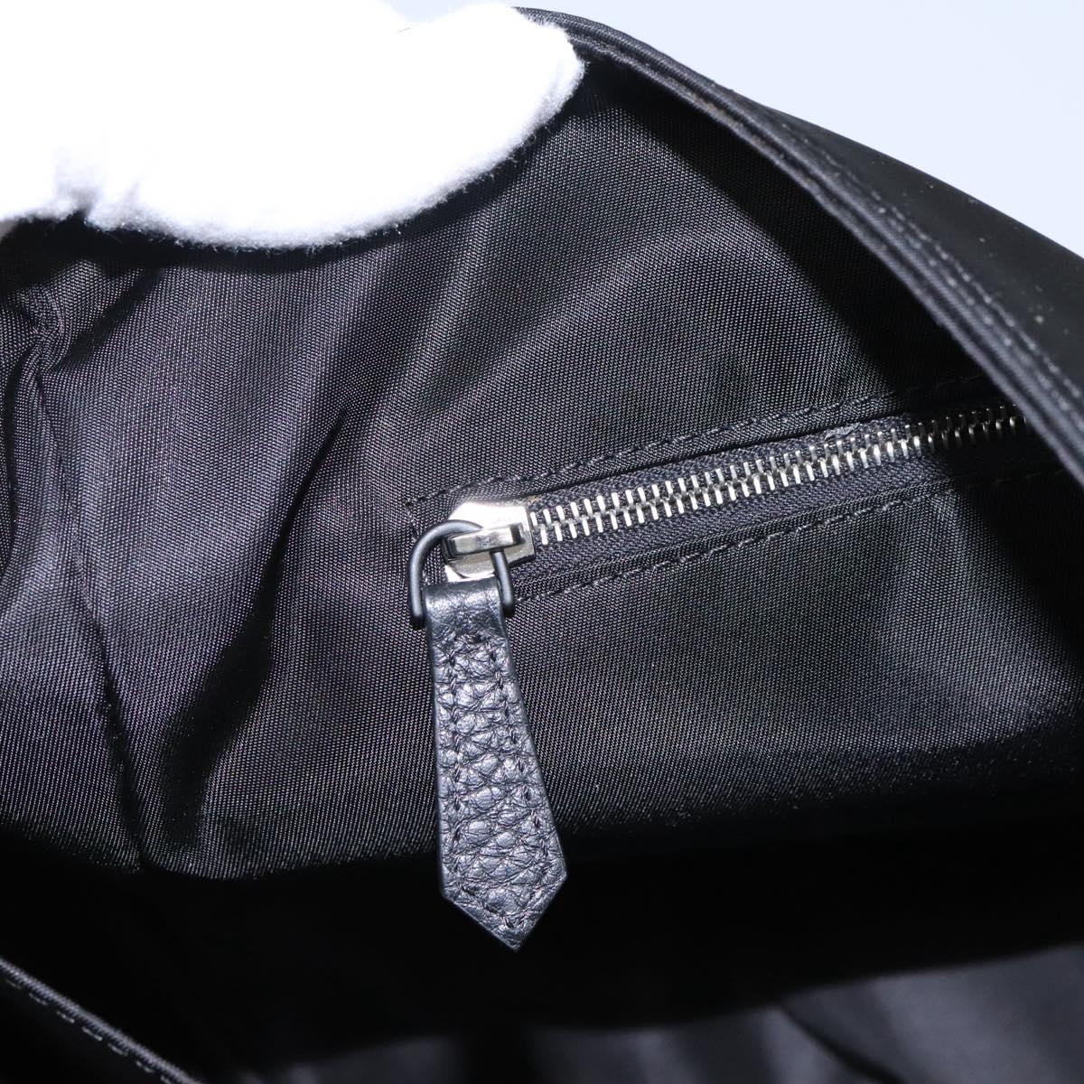 FENDI Shoulder Bag Nylon 2way Black Auth TR24