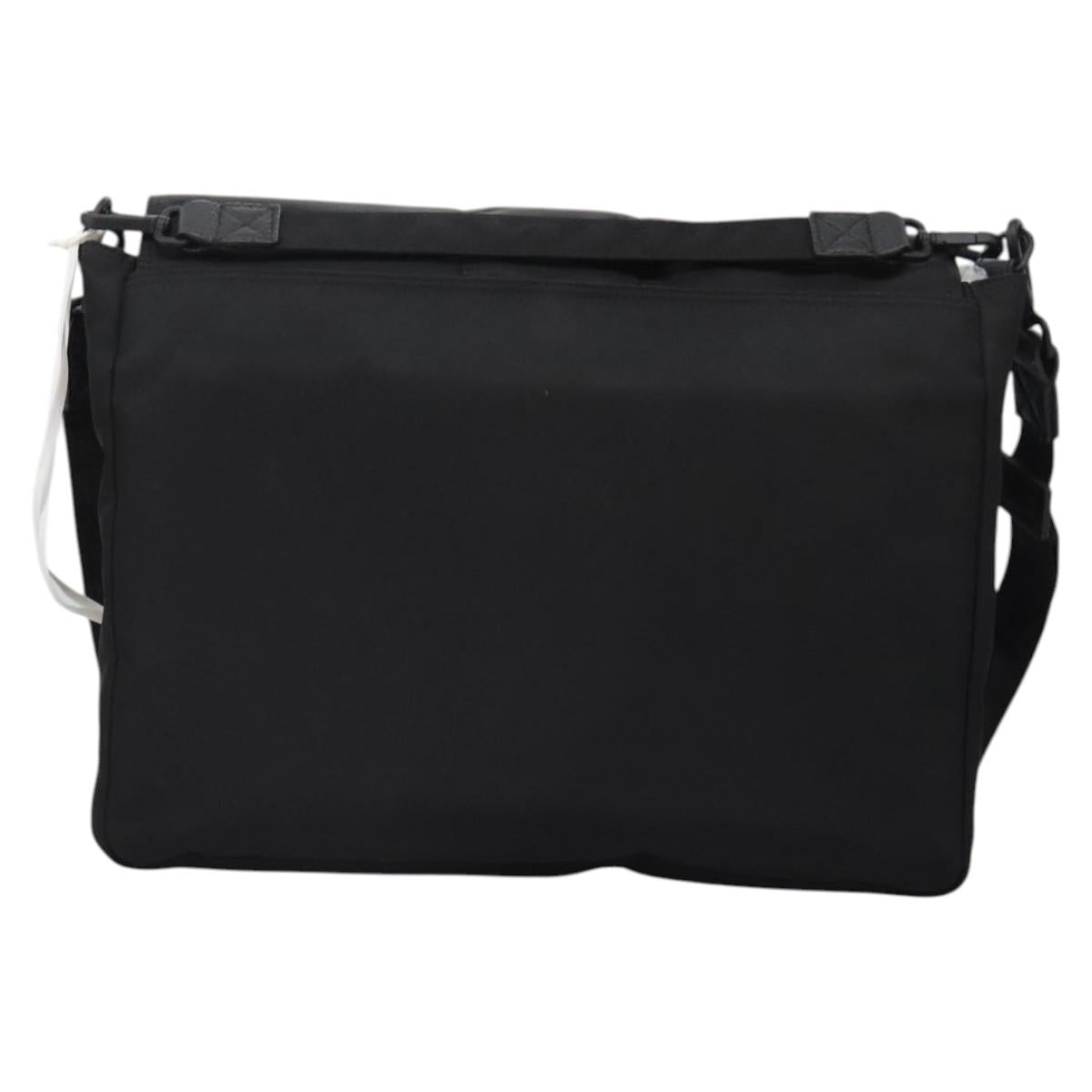 FENDI Shoulder Bag Nylon 2way Black Auth TR24