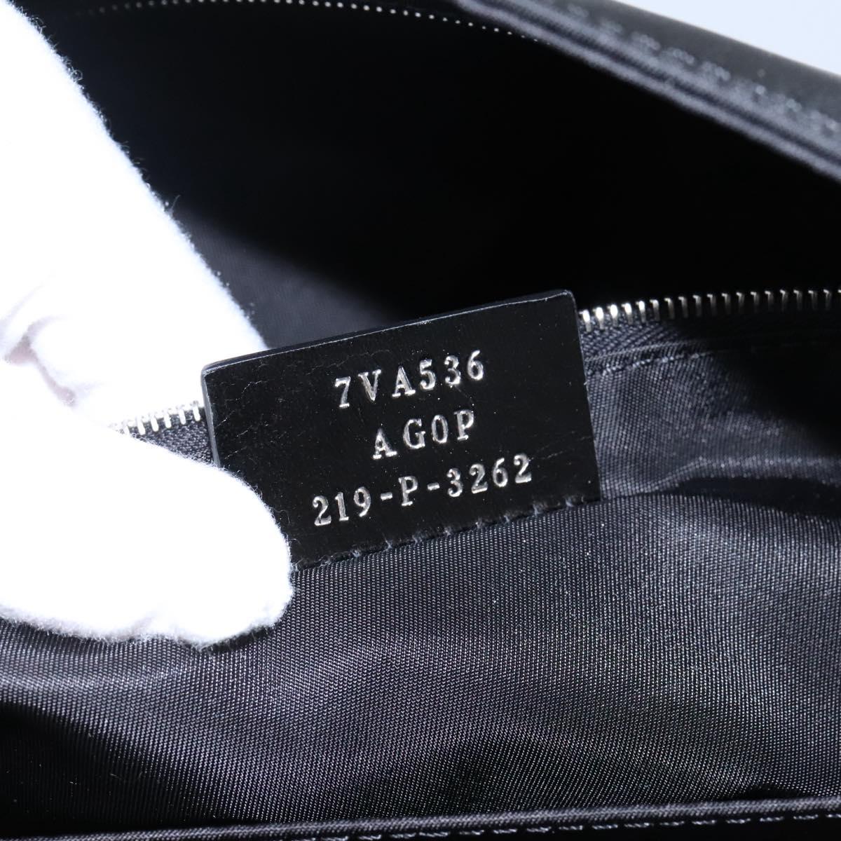 FENDI Shoulder Bag Nylon 2way Black Auth TR24