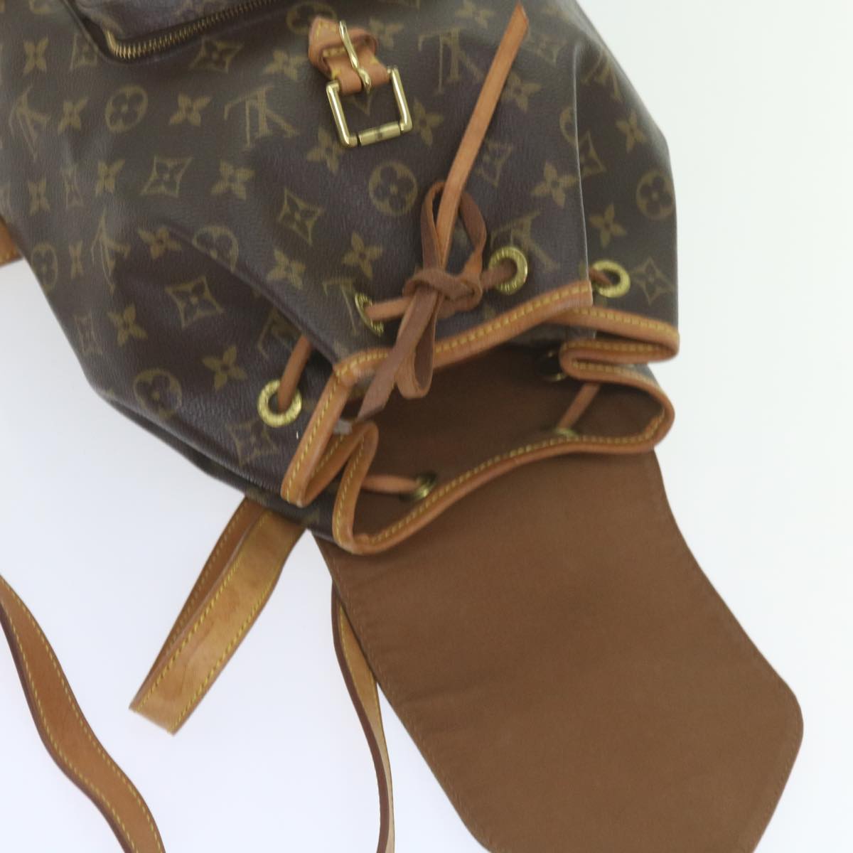 LOUIS VUITTON Monogram Montsouris MM Backpack M51136 LV Auth uy145