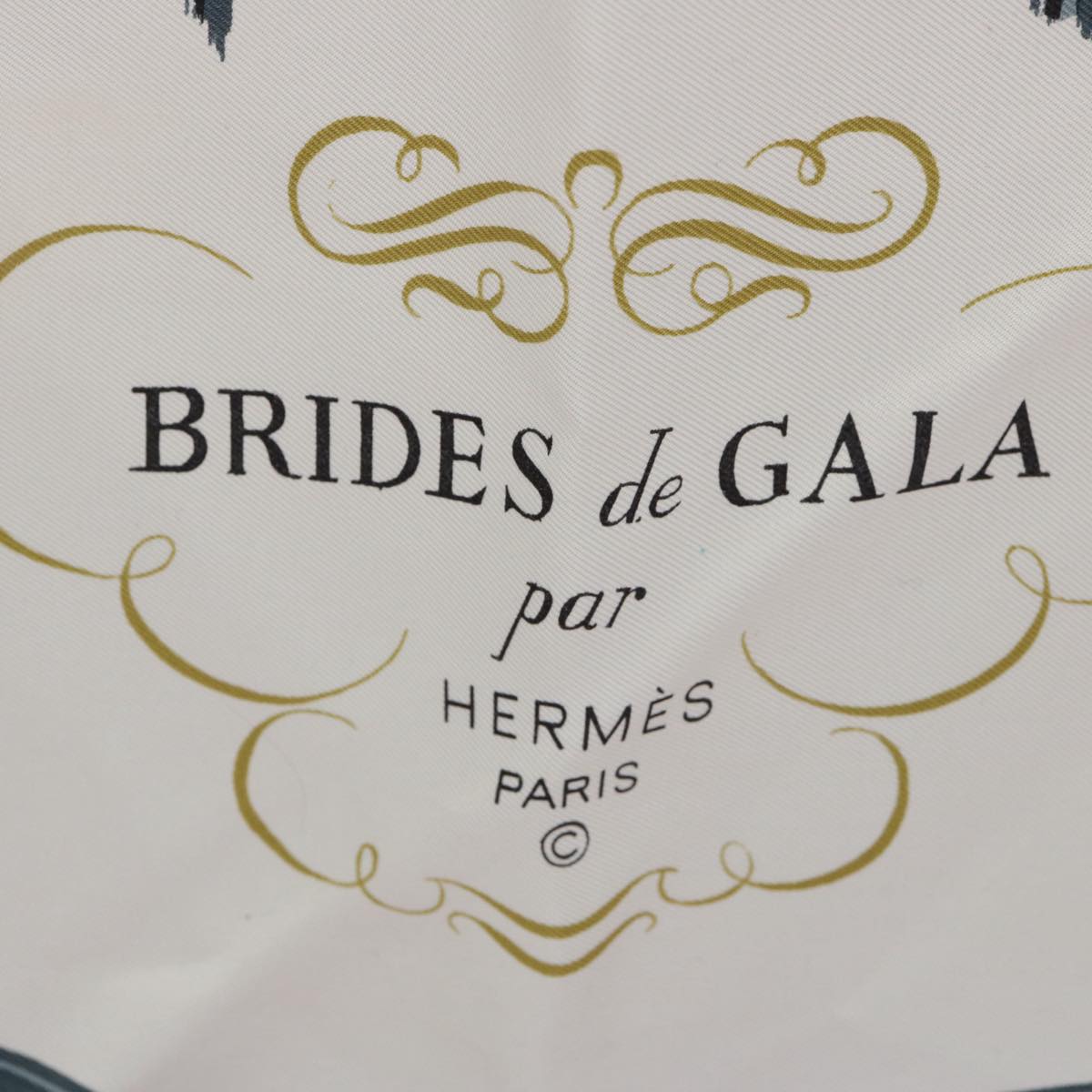 HERMES Carre 90 BRIDES de GALA Scarf Silk Red Auth uy165