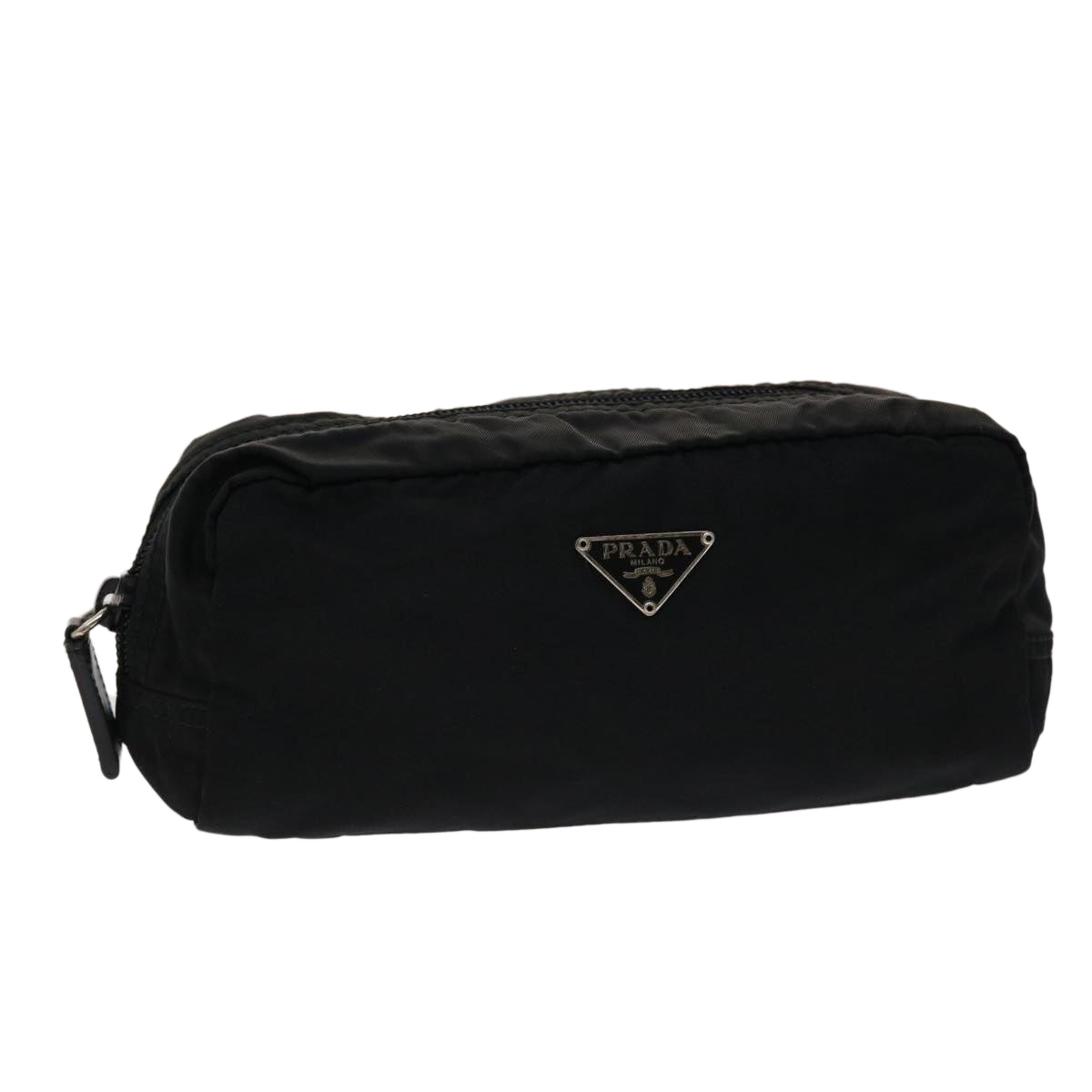 PRADA Pouch Nylon Black Auth yb264