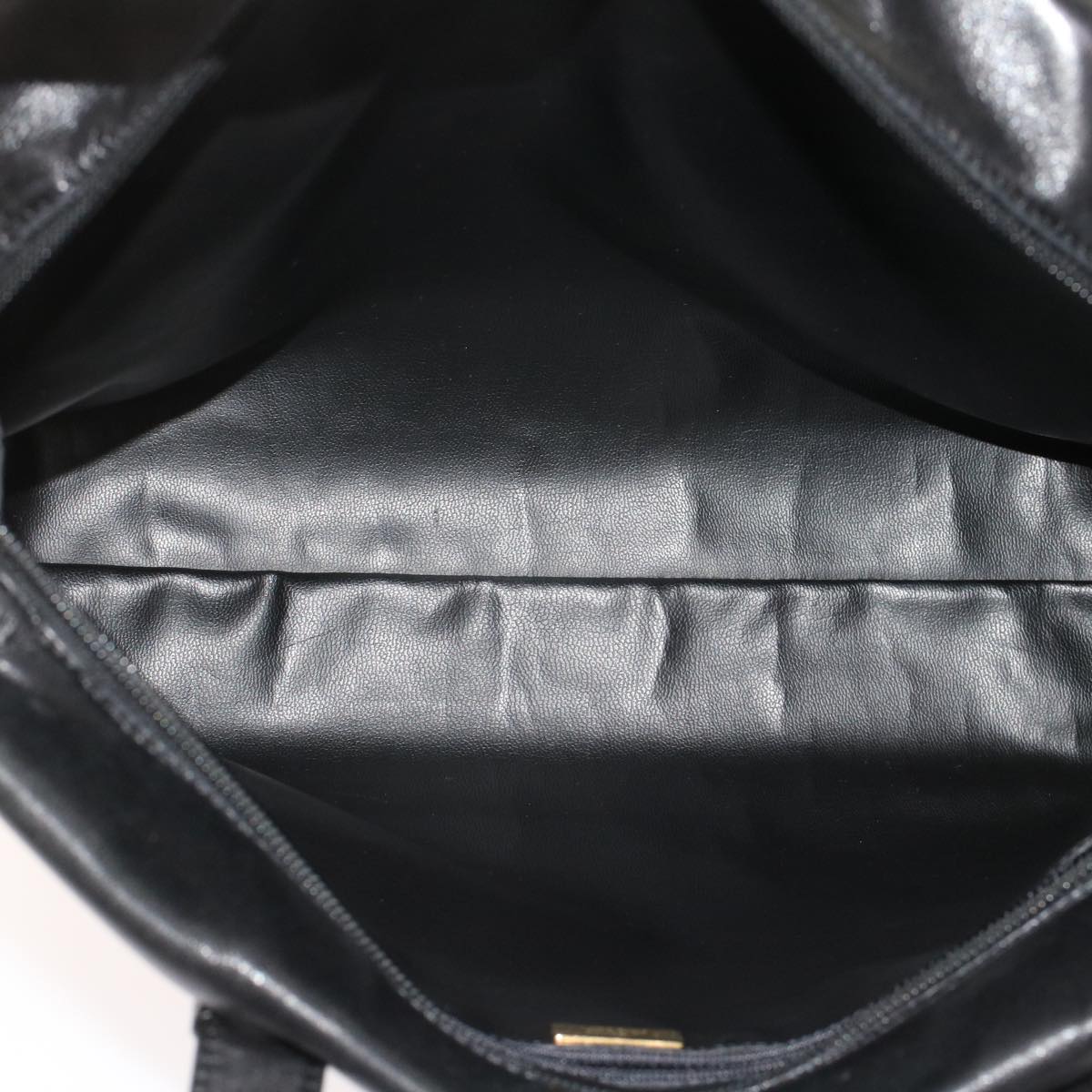 BALLY Hand Bag Leather Black Auth yb284