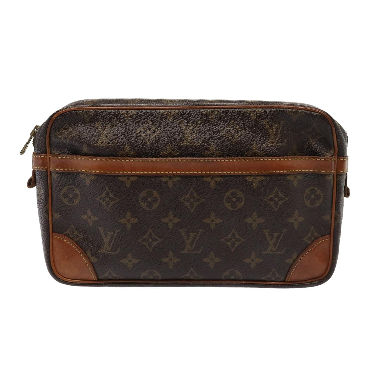 LOUIS VUITTON Monogram Compiegne 28 Clutch Bag M51845 LV Auth yb578