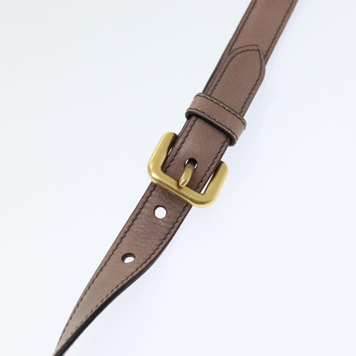 PRADA Adjustable Shoulder Strap Leather 25.2""""""""-29.1"""""""" Pink Auth yb593