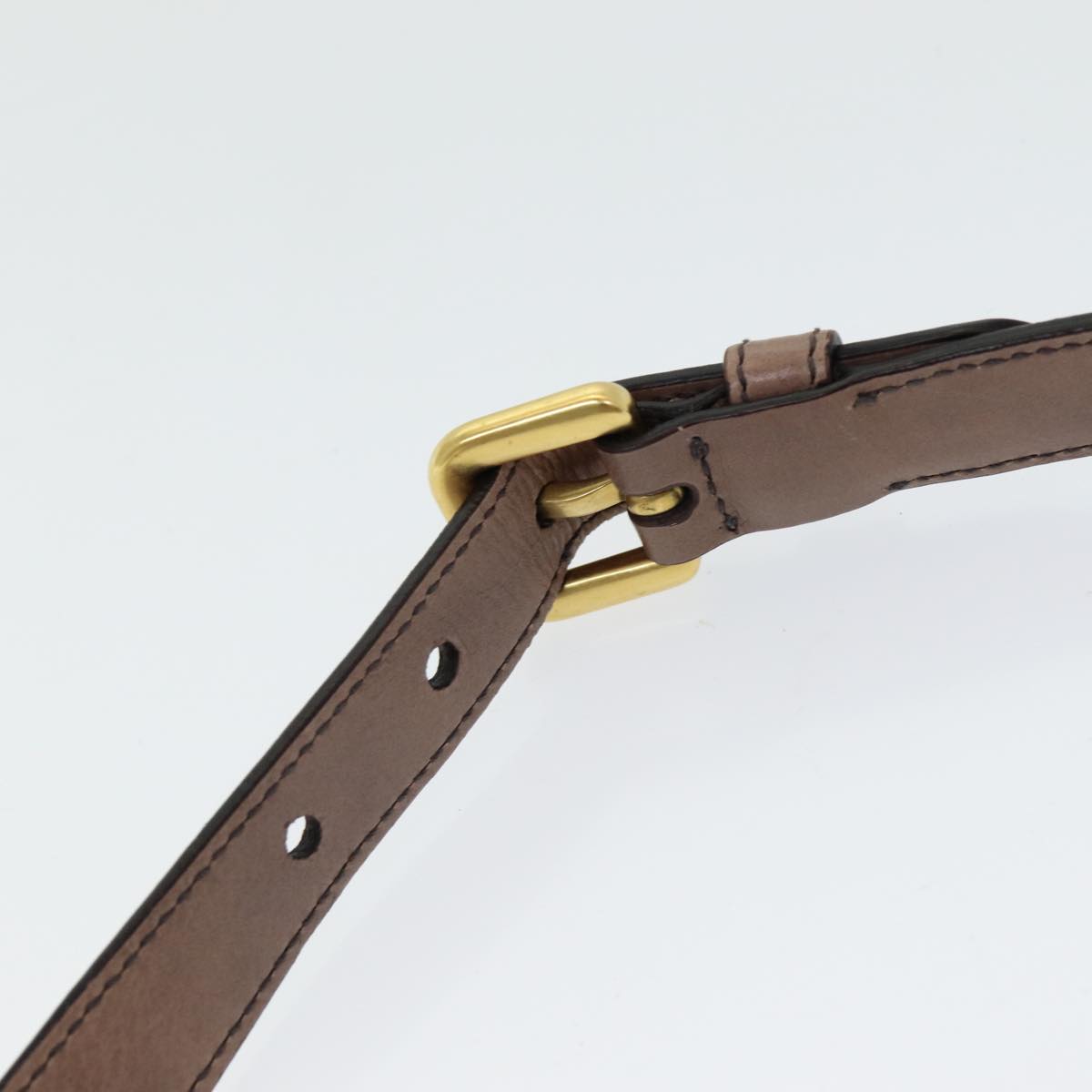 PRADA Adjustable Shoulder Strap Leather 25.2""""""""-29.1"""""""" Pink Auth yb593