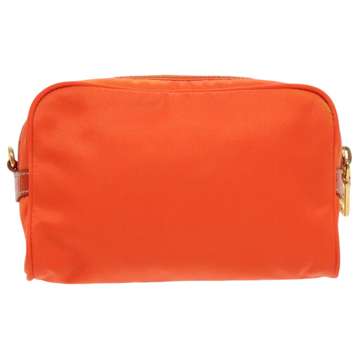 PRADA Pouch Nylon Orange Auth yb697