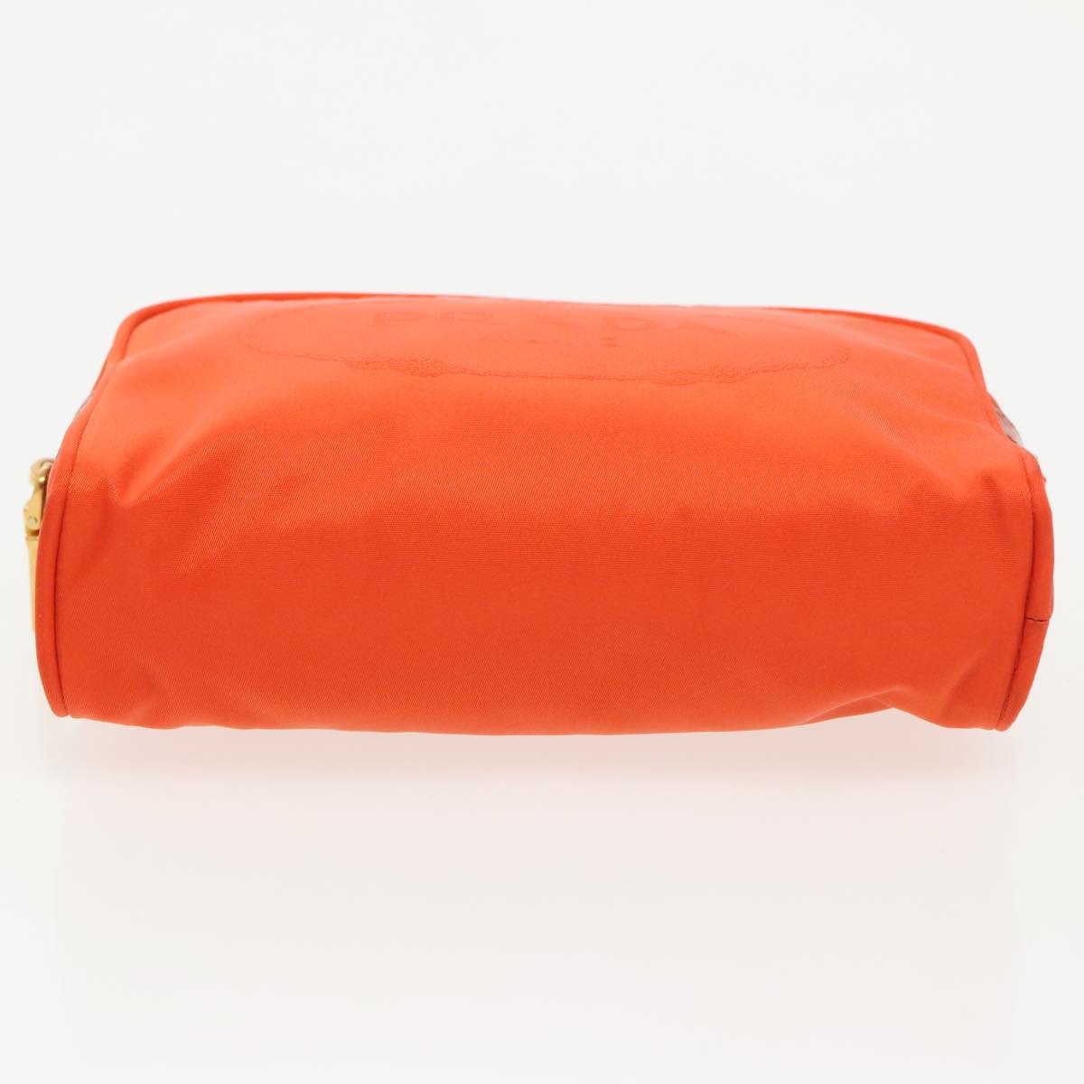 PRADA Pouch Nylon Orange Auth yb697