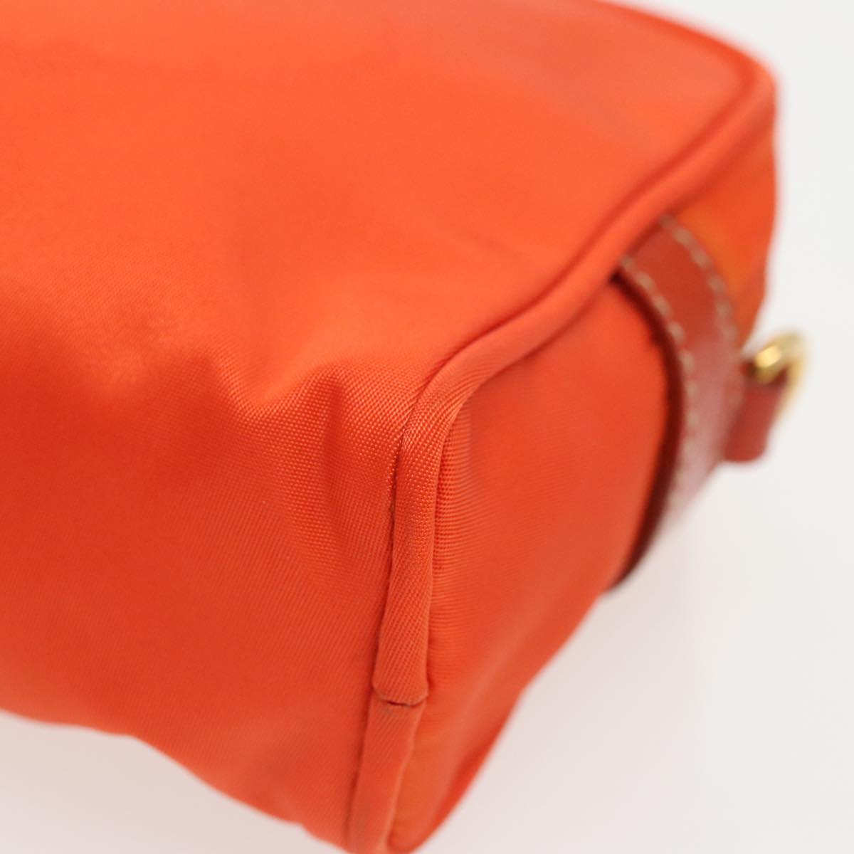 PRADA Pouch Nylon Orange Auth yb697