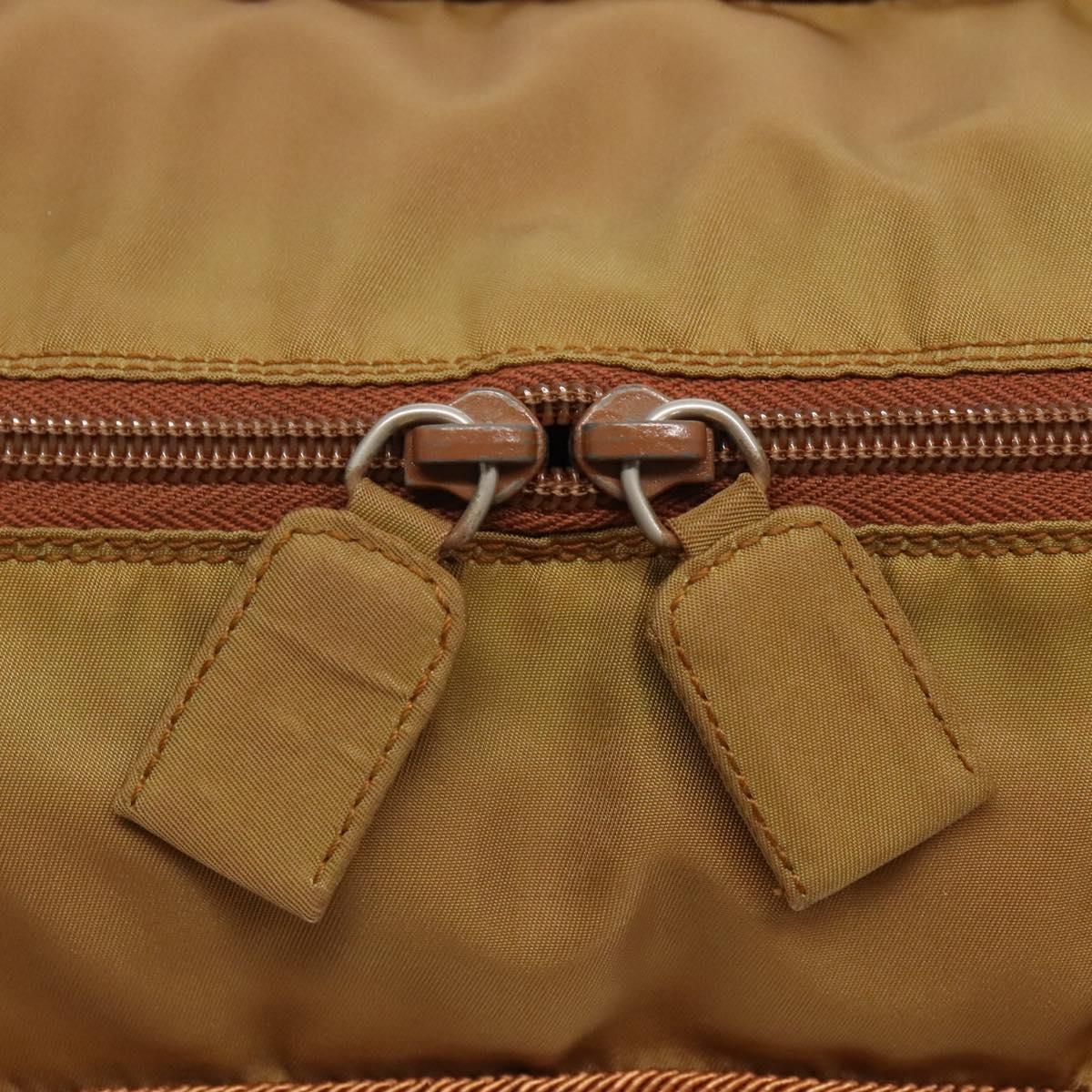 PRADA Tote Bag Nylon Brown Auth yb765