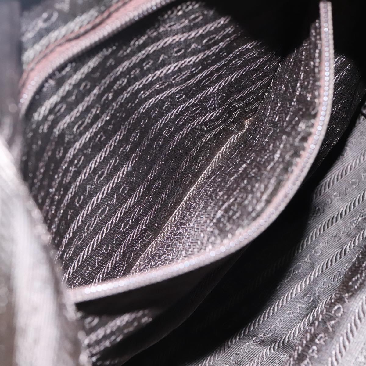 PRADA Tote Bag Nylon Brown Auth yb765