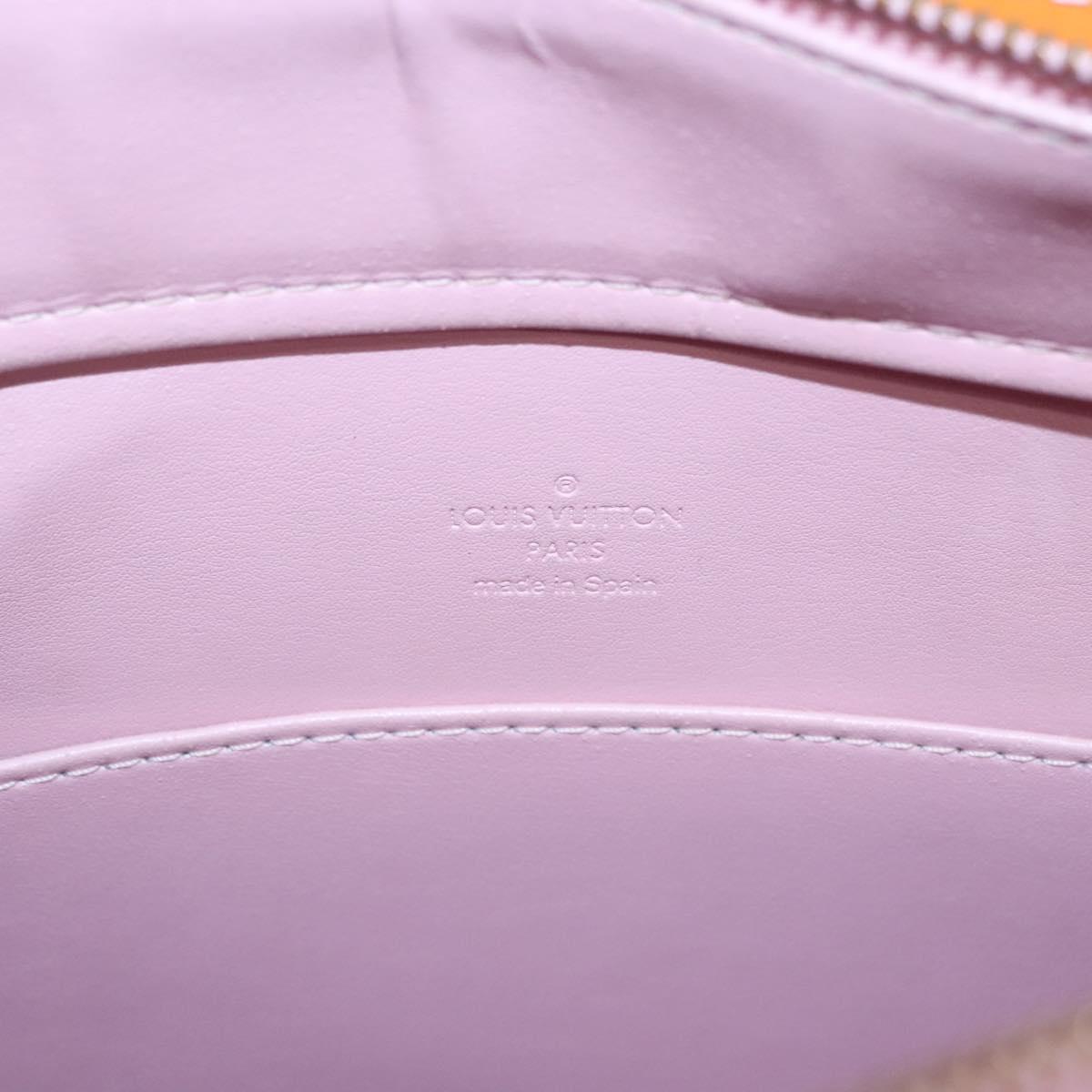 LOUIS VUITTON Monogram Vernis Columbus Bag Marshmallow Pink M91032 Auth yb774