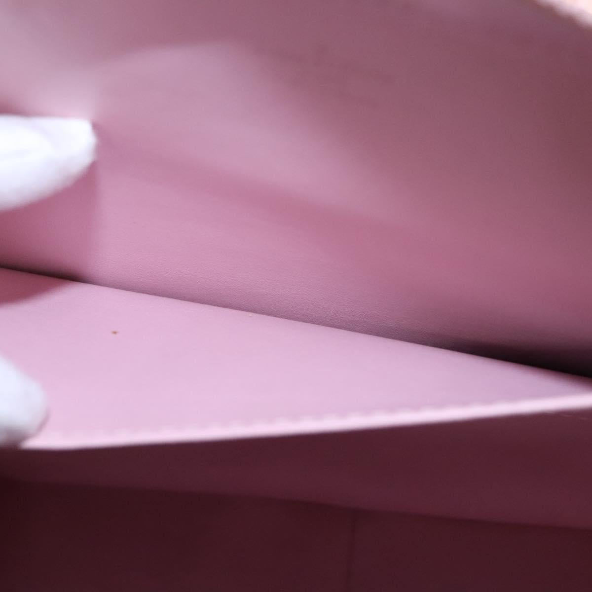 LOUIS VUITTON Monogram Vernis Columbus Bag Marshmallow Pink M91032 Auth yb774