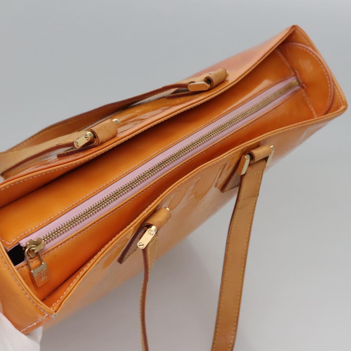 LOUIS VUITTON Monogram Vernis Columbus Bag Marshmallow Pink M91032 Auth yb774