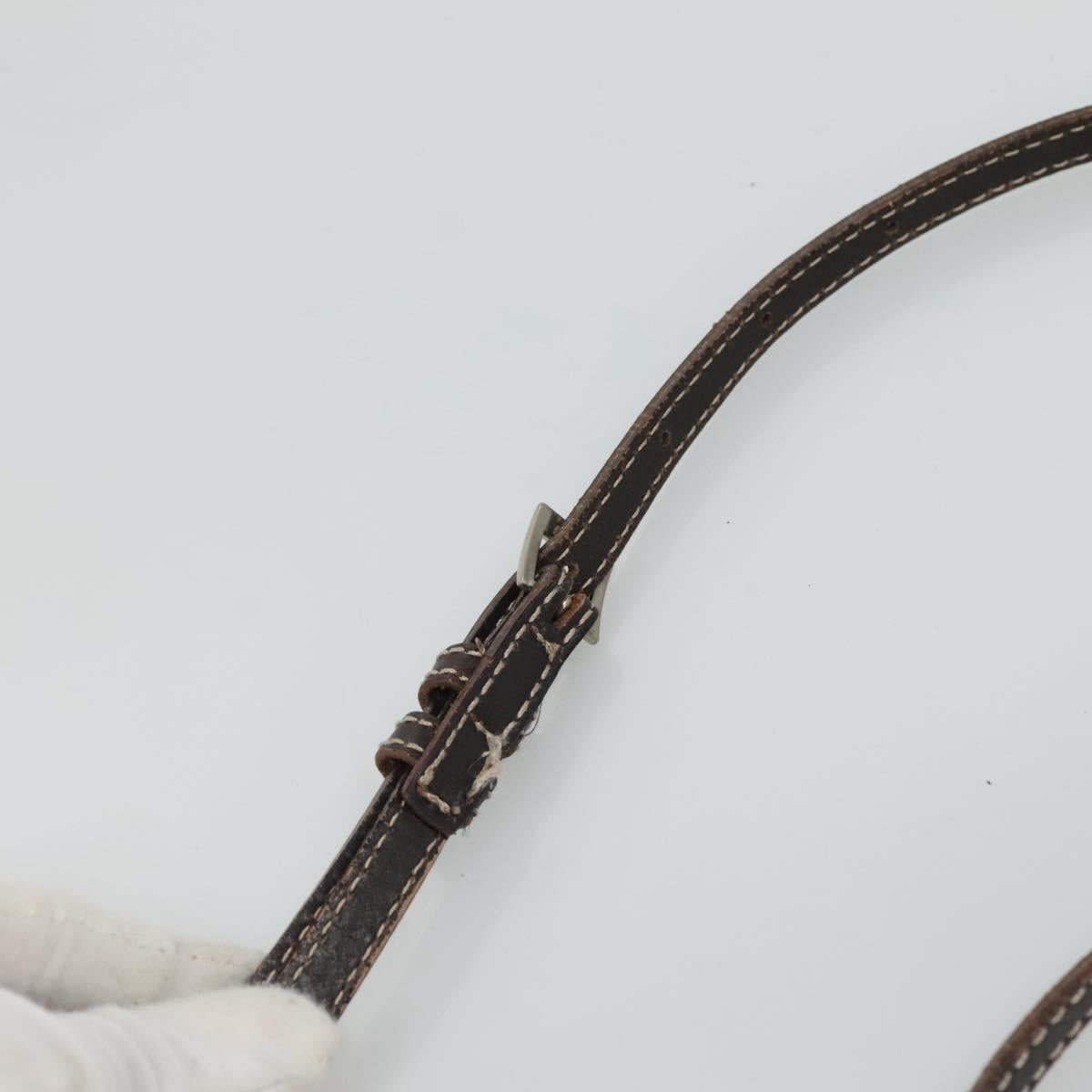 BURBERRY Nova Check Blue Label Shoulder Bag Canvas Brown Pink Auth yb788