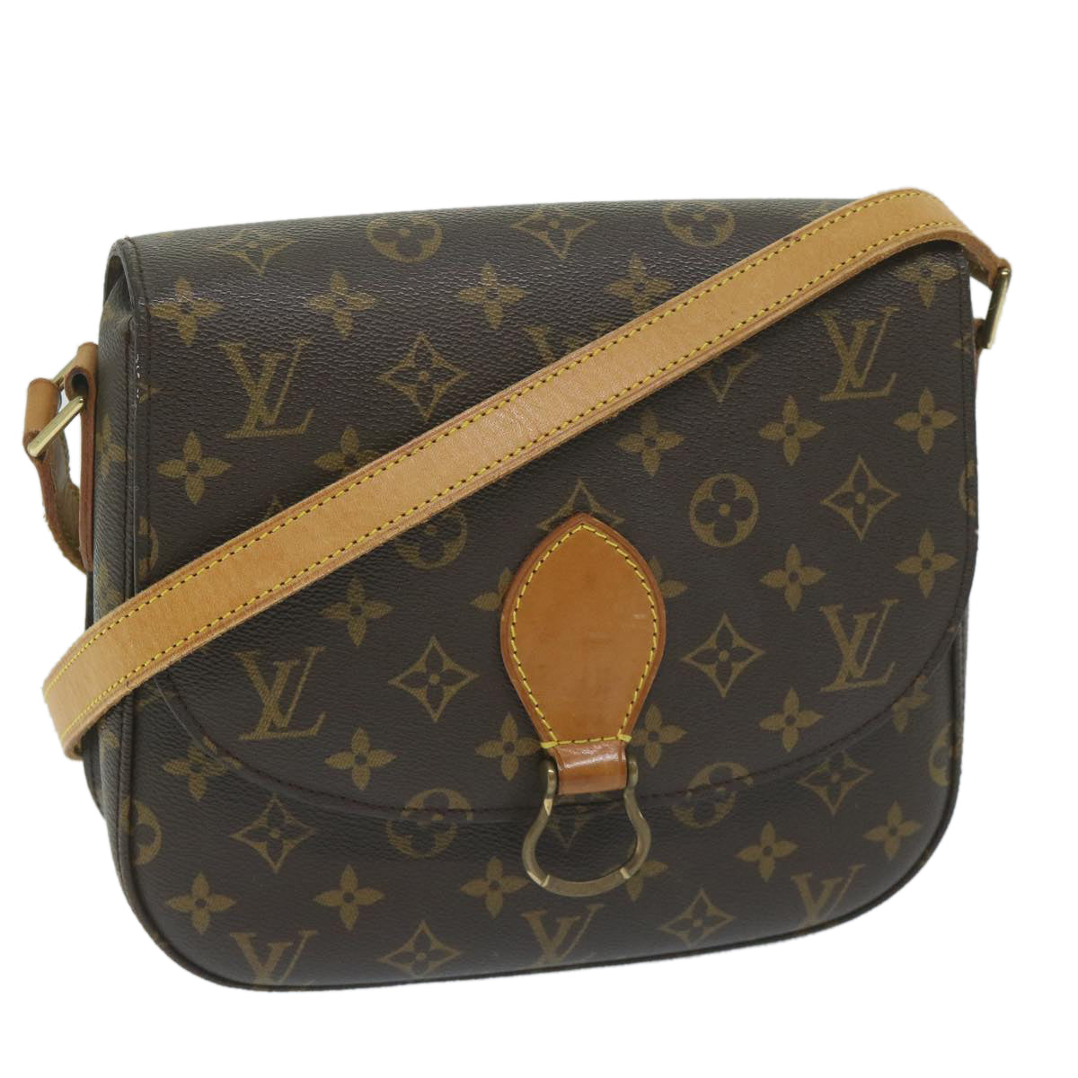 LOUIS VUITTON Monogram Saint Cloud GM Shoulder Bag M51242 LV Auth yk10092