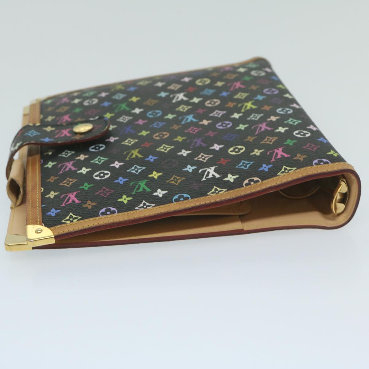 LOUIS VUITTON Multicolor Agenda GM Day Planner Cover Black R20893 Auth yk10093V
