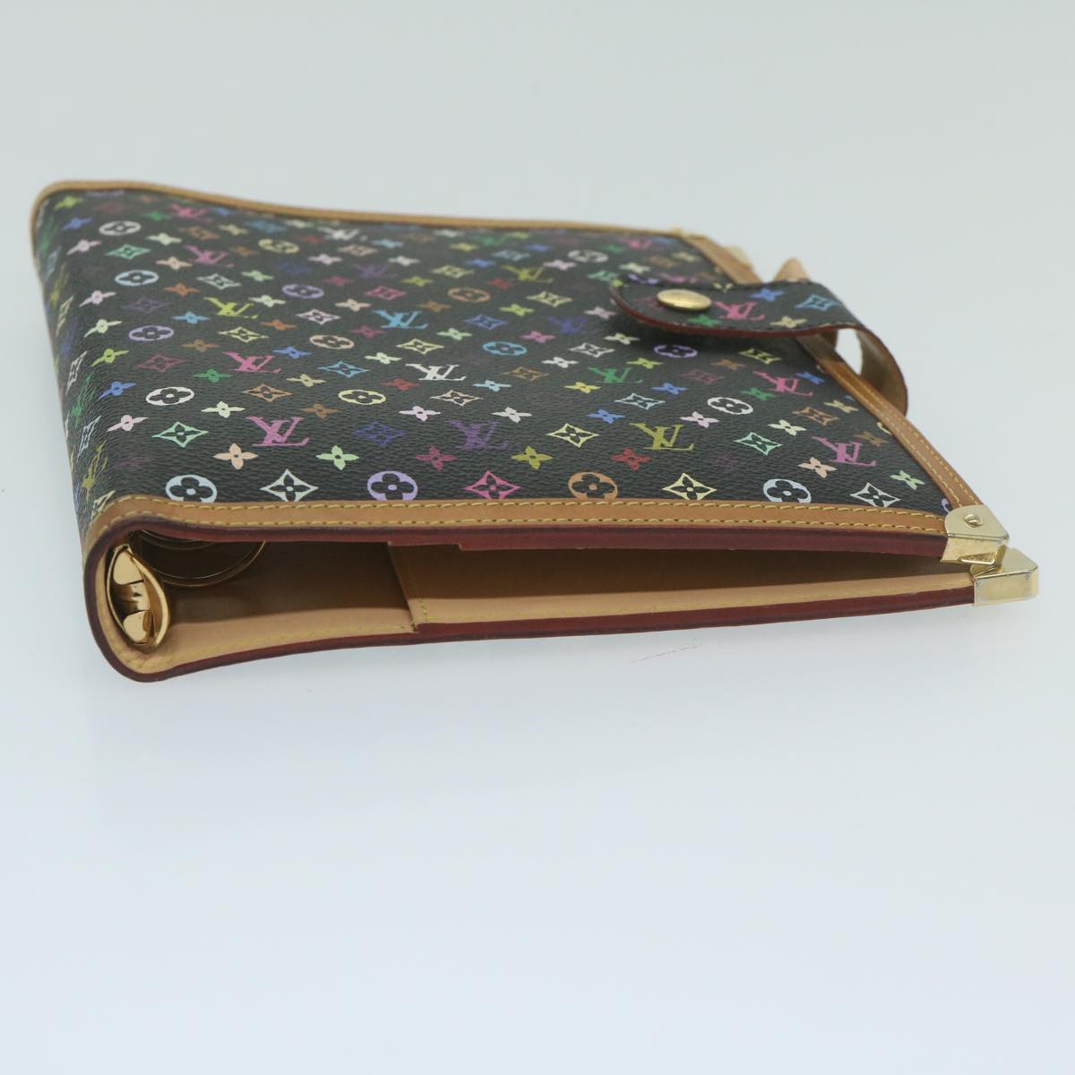 LOUIS VUITTON Multicolor Agenda GM Day Planner Cover Black R20893 Auth yk10093A