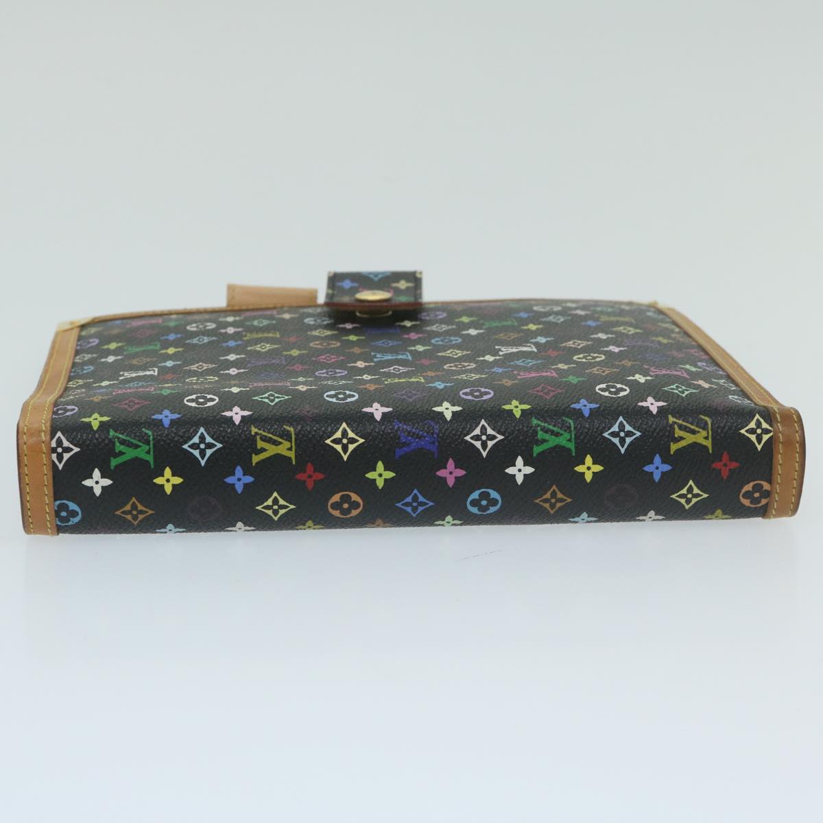 LOUIS VUITTON Multicolor Agenda GM Day Planner Cover Black R20893 Auth yk10093A