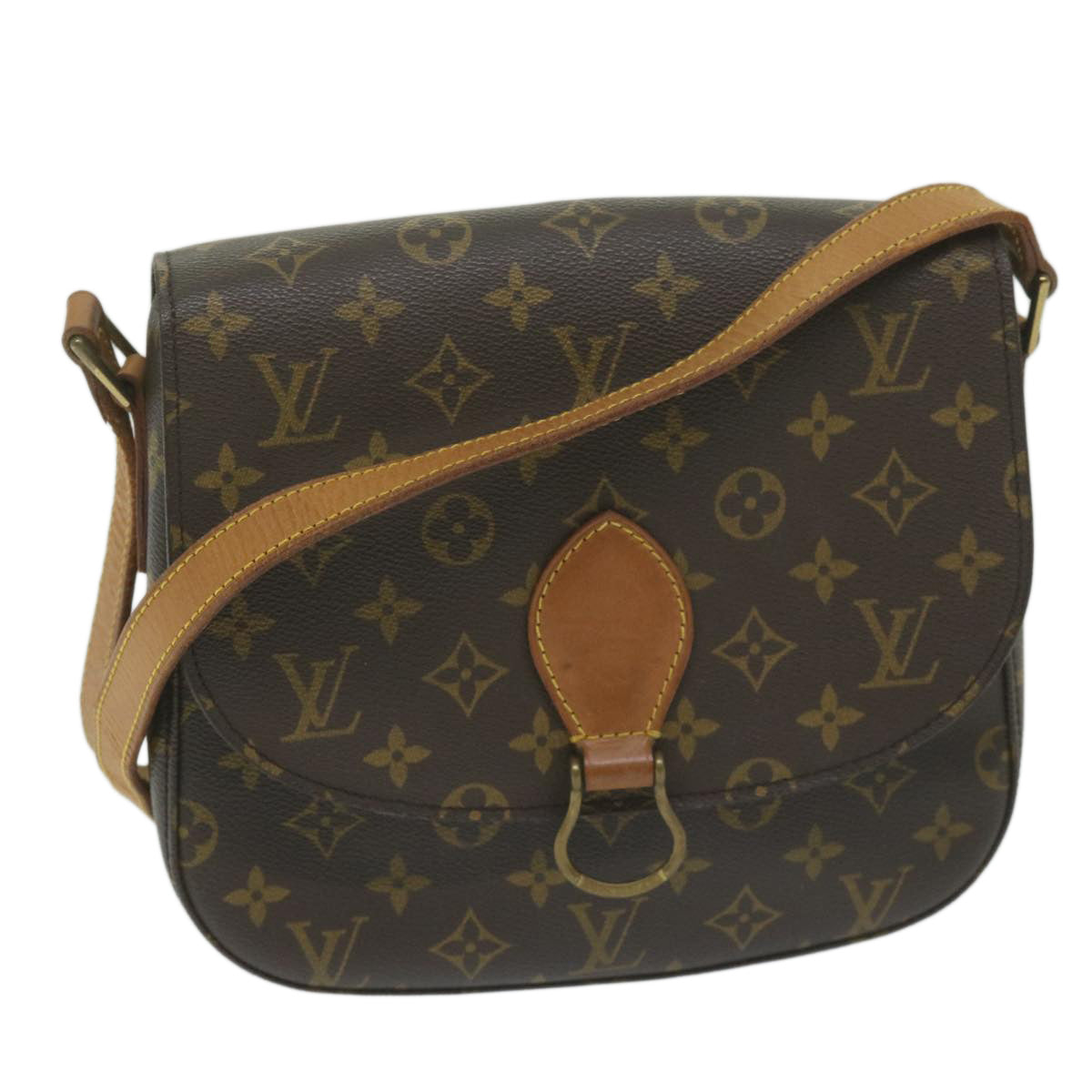 LOUIS VUITTON Monogram Saint Cloud GM Shoulder Bag M51242 LV Auth yk10097