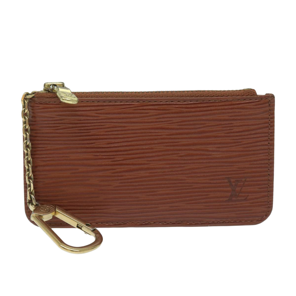 LOUIS VUITTON Epi Pochette Cles Coin Purse Brown M63803 LV Auth yk10100