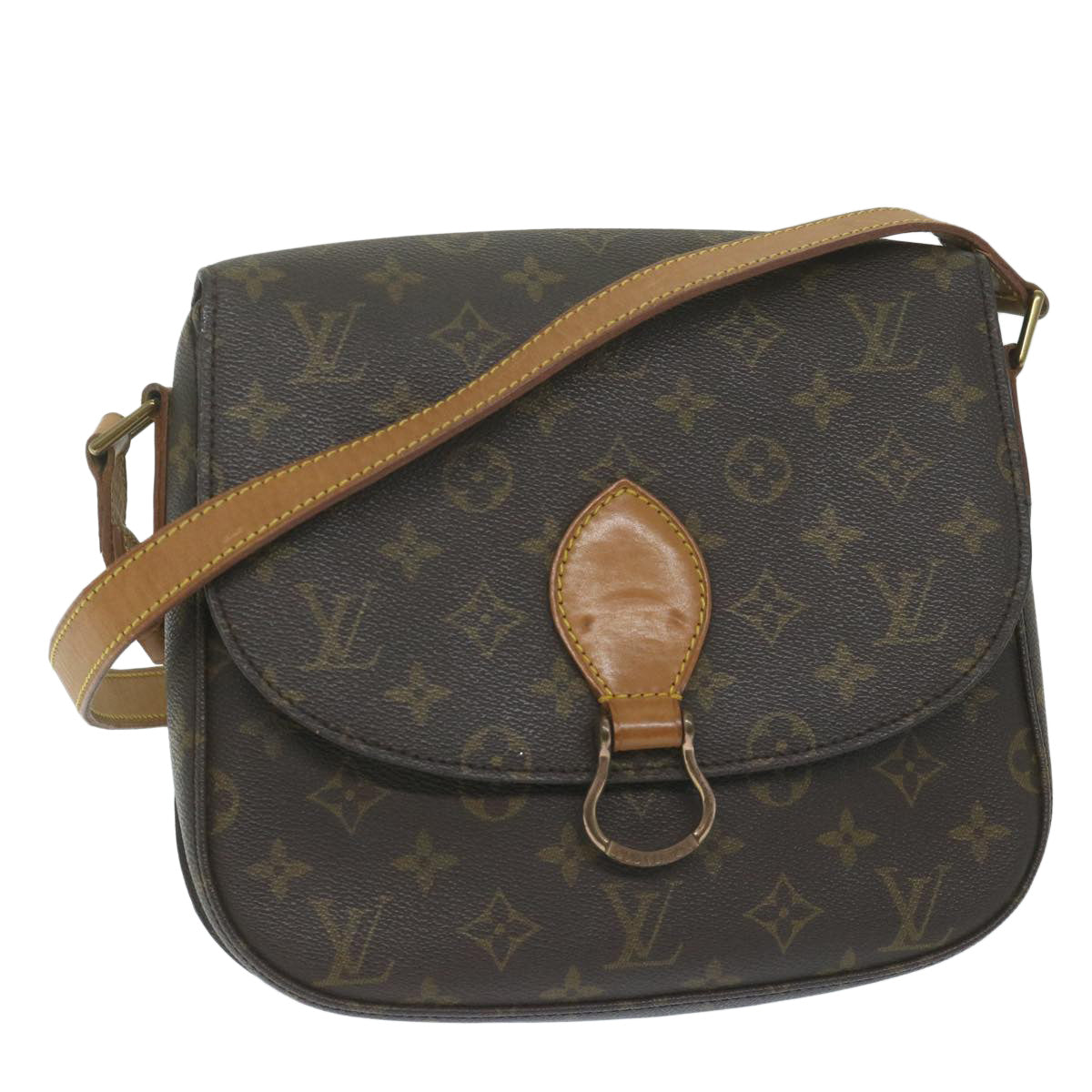 LOUIS VUITTON Monogram Saint Cloud GM Shoulder Bag M51242 LV Auth yk10103