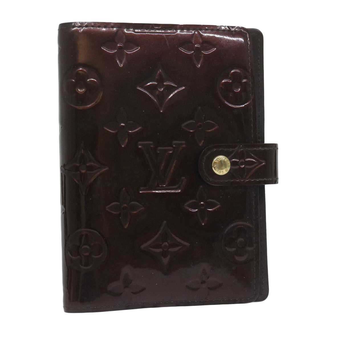 LOUIS VUITTON Monogram Vernis Agenda PM Day Planner Amarante R21026 Auth yk10104