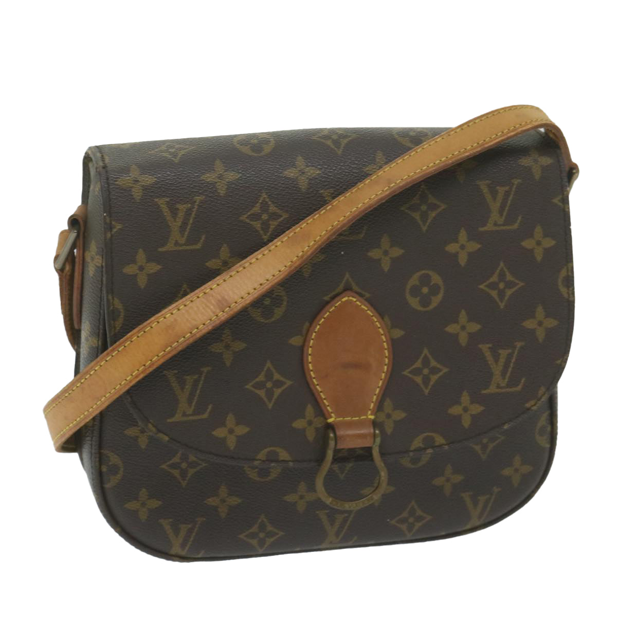 LOUIS VUITTON Monogram Saint Cloud GM Shoulder Bag M51242 LV Auth yk10135