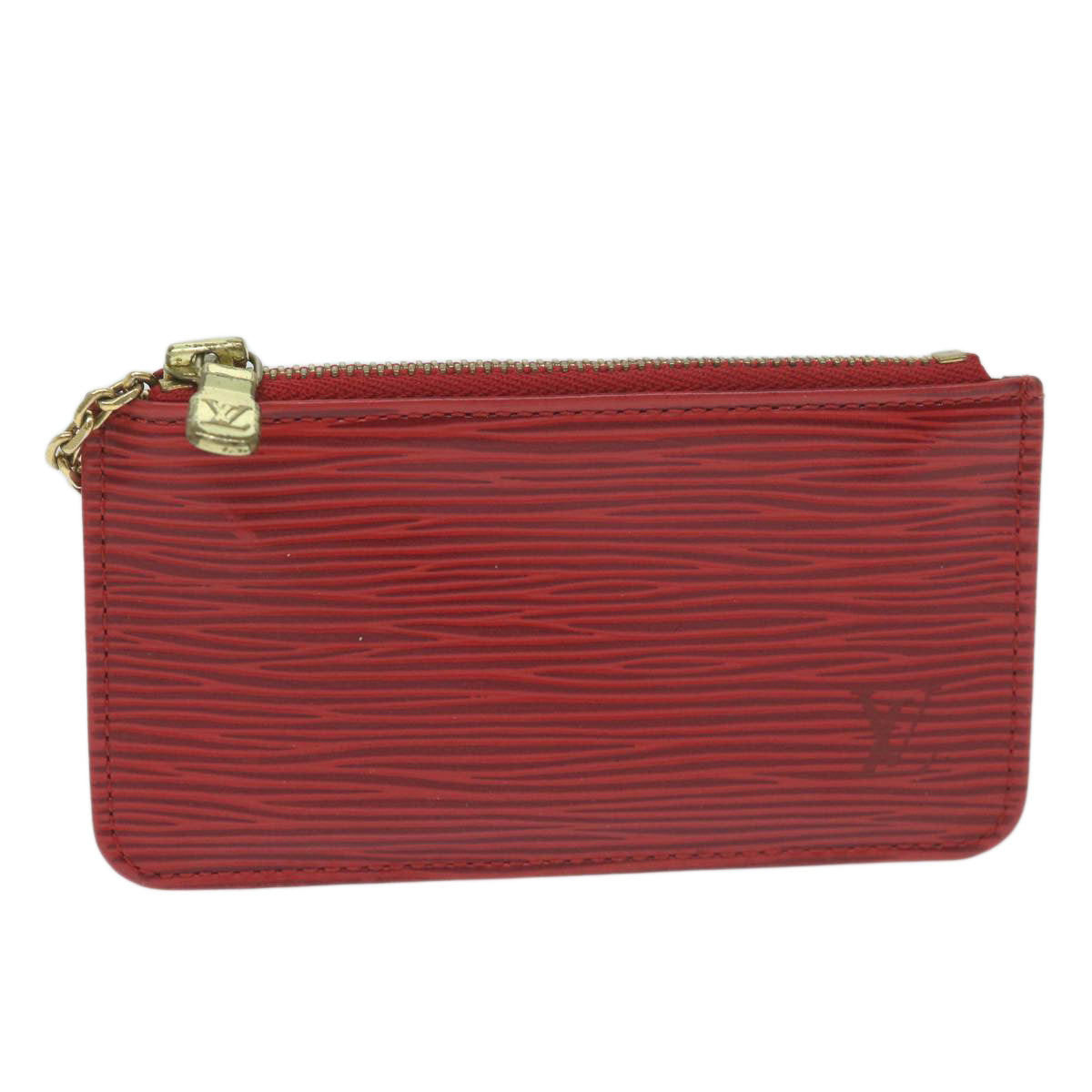 LOUIS VUITTON Epi Pochette Cles Coin Purse Red M63807 LV Auth yk10207