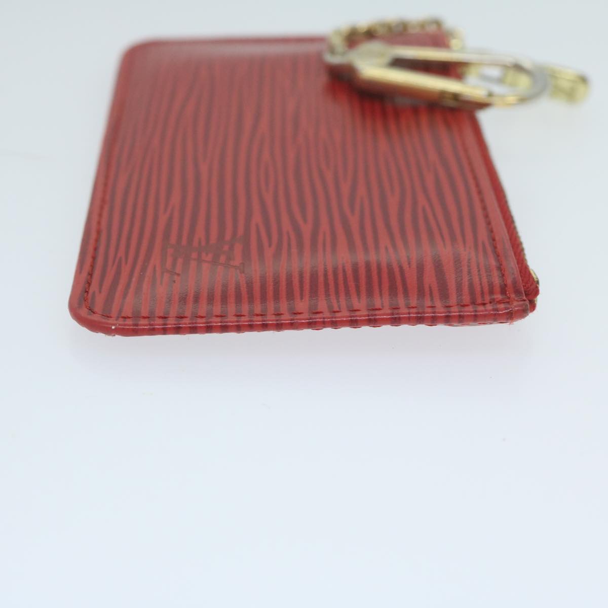 LOUIS VUITTON Epi Pochette Cles Coin Purse Red M63807 LV Auth yk10207