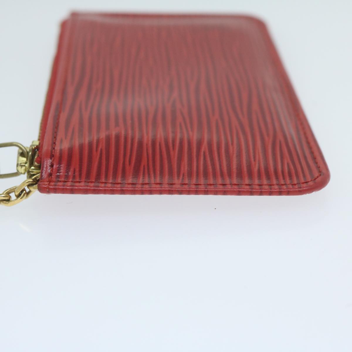 LOUIS VUITTON Epi Pochette Cles Coin Purse Red M63807 LV Auth yk10207