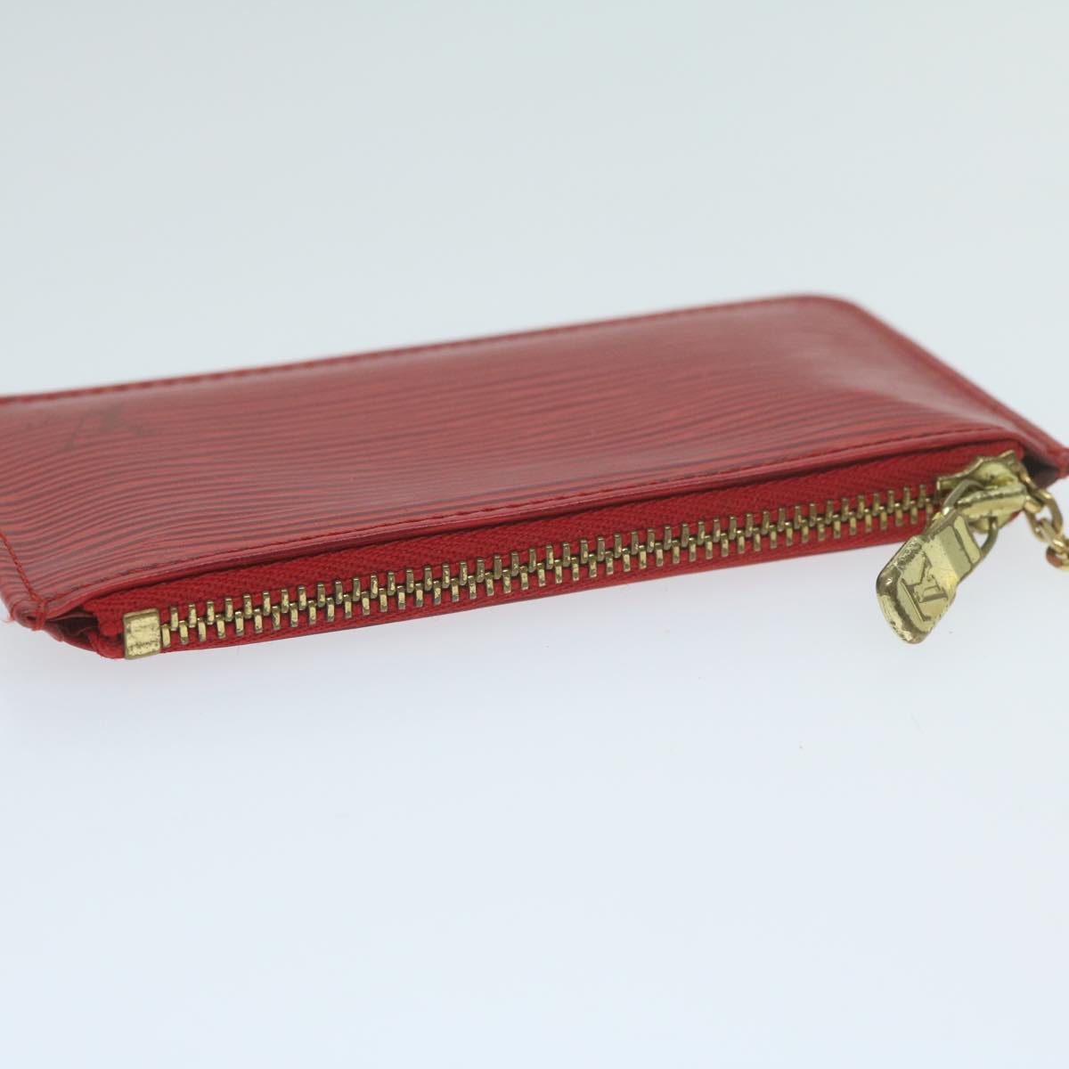 LOUIS VUITTON Epi Pochette Cles Coin Purse Red M63807 LV Auth yk10207