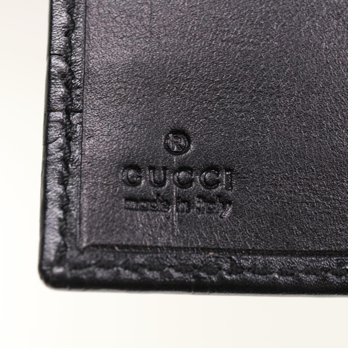 GUCCI GG Canvas Day Planner Cover Leather Black Auth yk10286