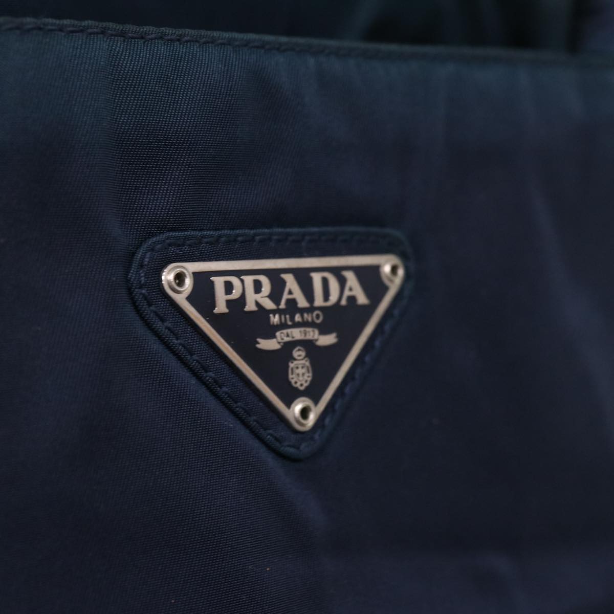 PRADA Hand Bag Nylon Navy Auth yk10300