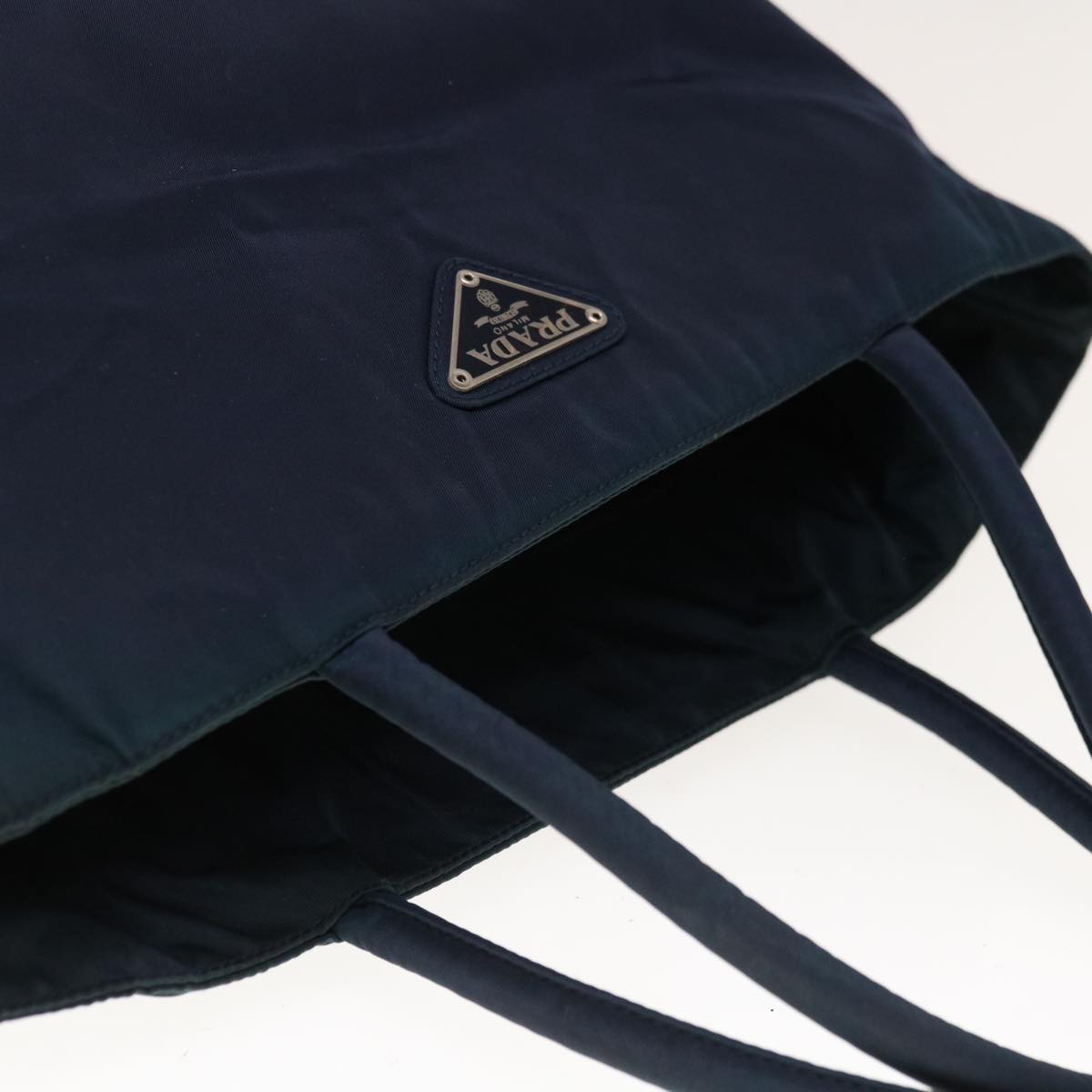 PRADA Hand Bag Nylon Navy Auth yk10300