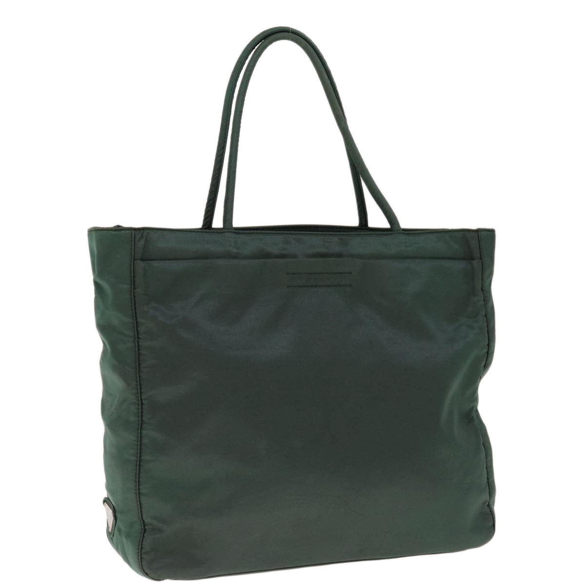 PRADA Hand Bag Nylon Green Auth yk10331