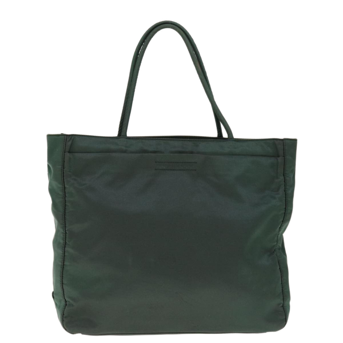 PRADA Hand Bag Nylon Green Auth yk10331