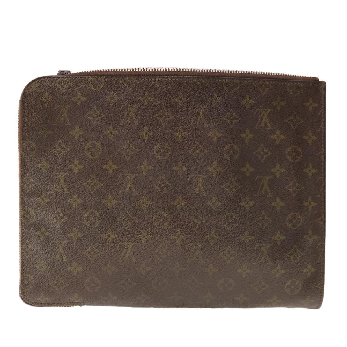 LOUIS VUITTON Monogram Clutch Briefcase 2Set LV Auth yk10441