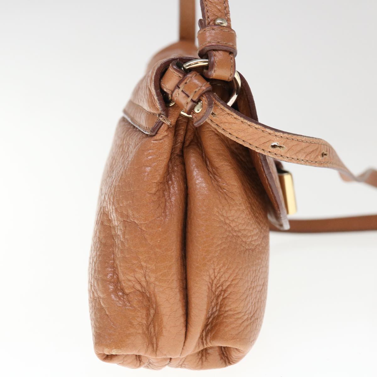 Chloe Lily Hand Bag Leather 2way Brown Auth yk10587