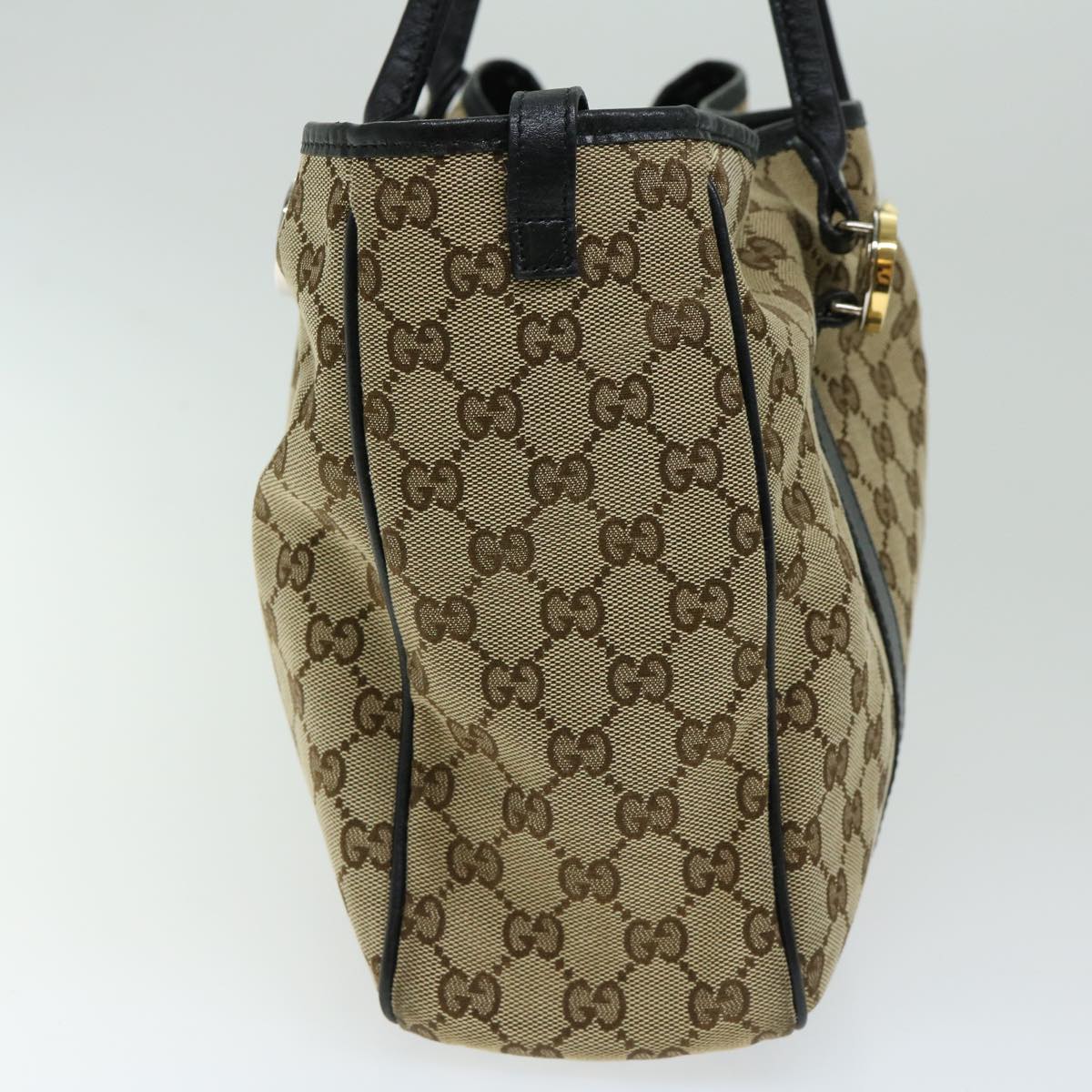 GUCCI GG Canvas GG Twins Tote Bag Beige 232957 Auth yk10623