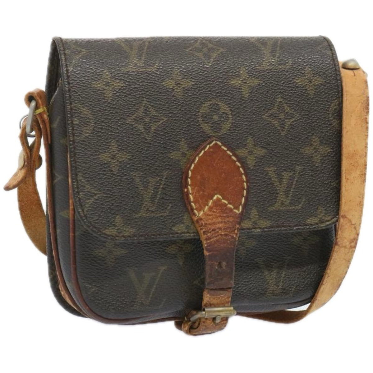 LOUIS VUITTON Monogram Cartouchiere PM Shoulder Bag Vintage M51254 Auth yk10699