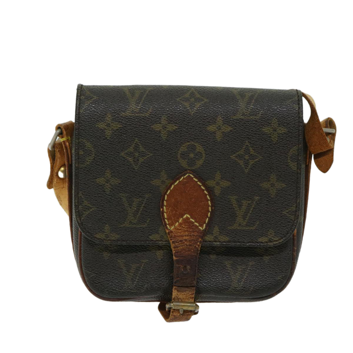 LOUIS VUITTON Monogram Cartouchiere PM Shoulder Bag Vintage M51254 Auth yk10699