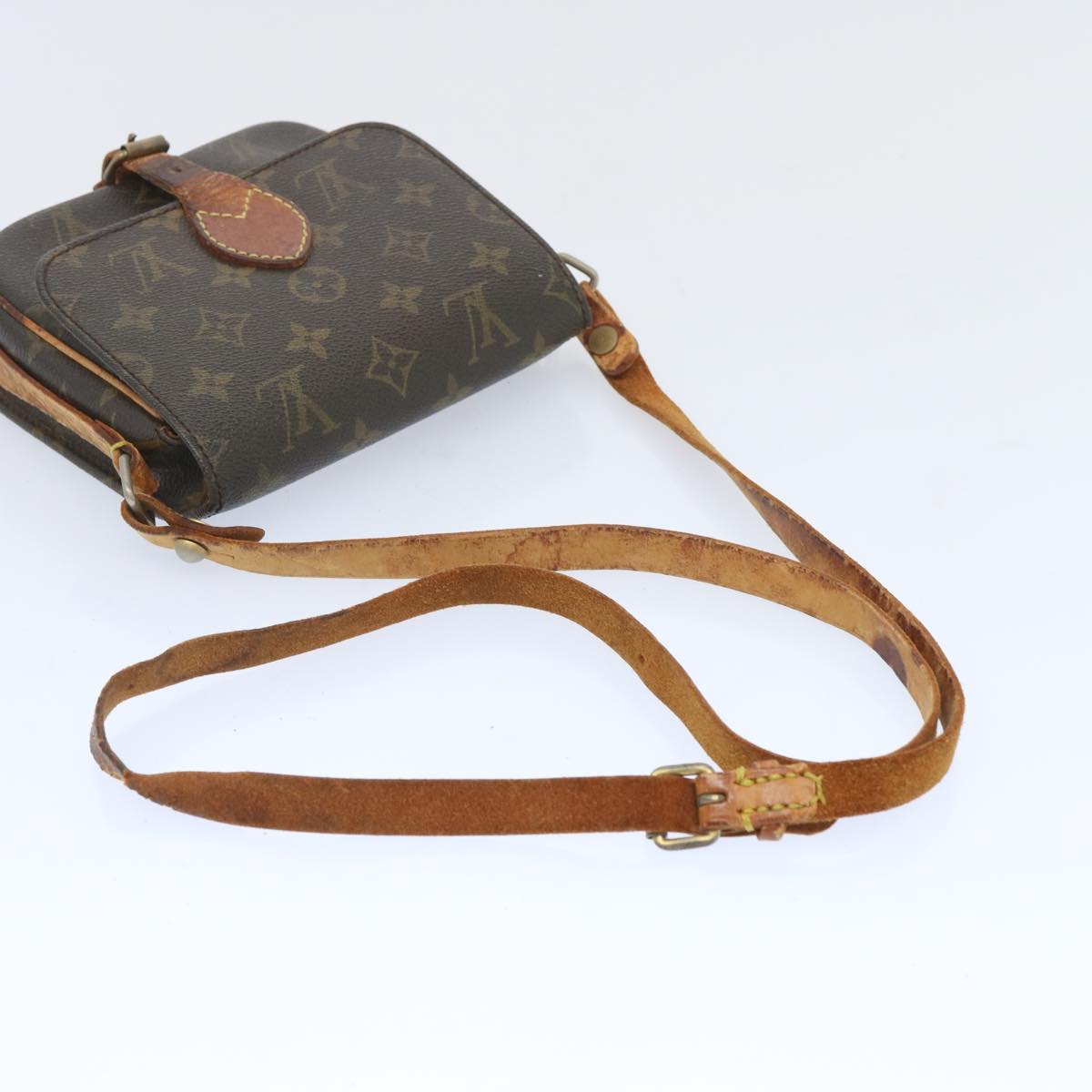 LOUIS VUITTON Monogram Cartouchiere PM Shoulder Bag Vintage M51254 Auth yk10699